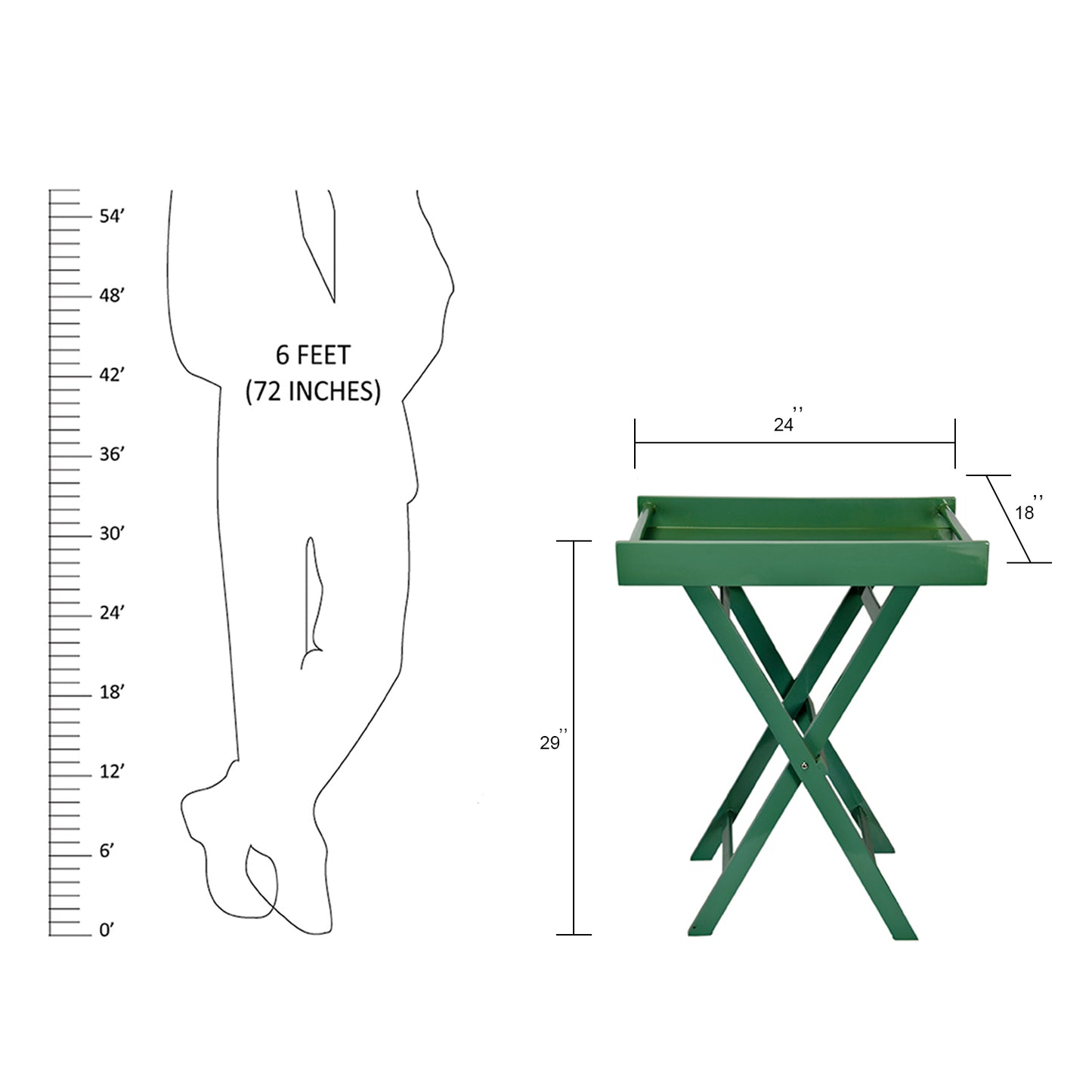 Tray with stand - leaf laser