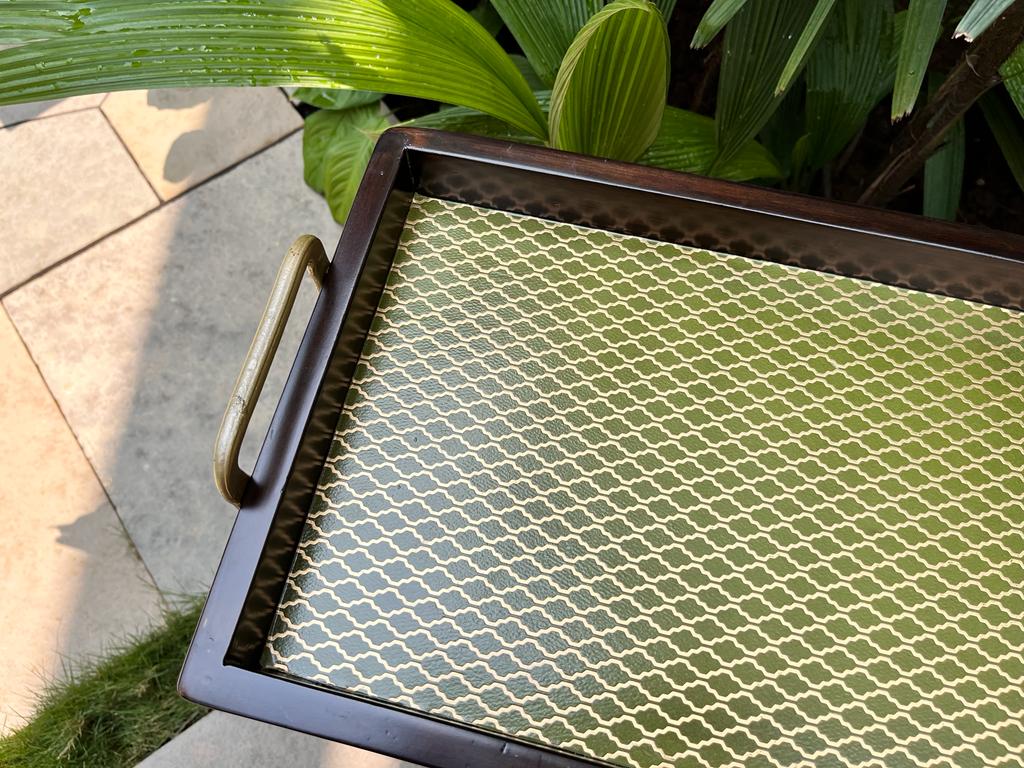 Green Inlay Kadi Tray