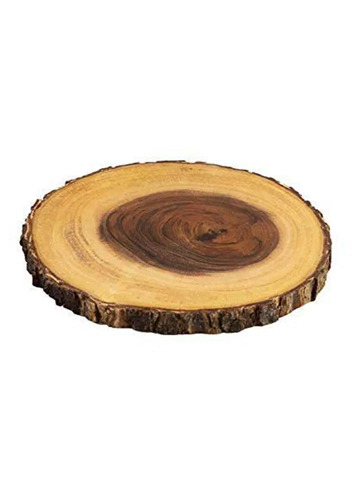 Raw Wood Round Platter